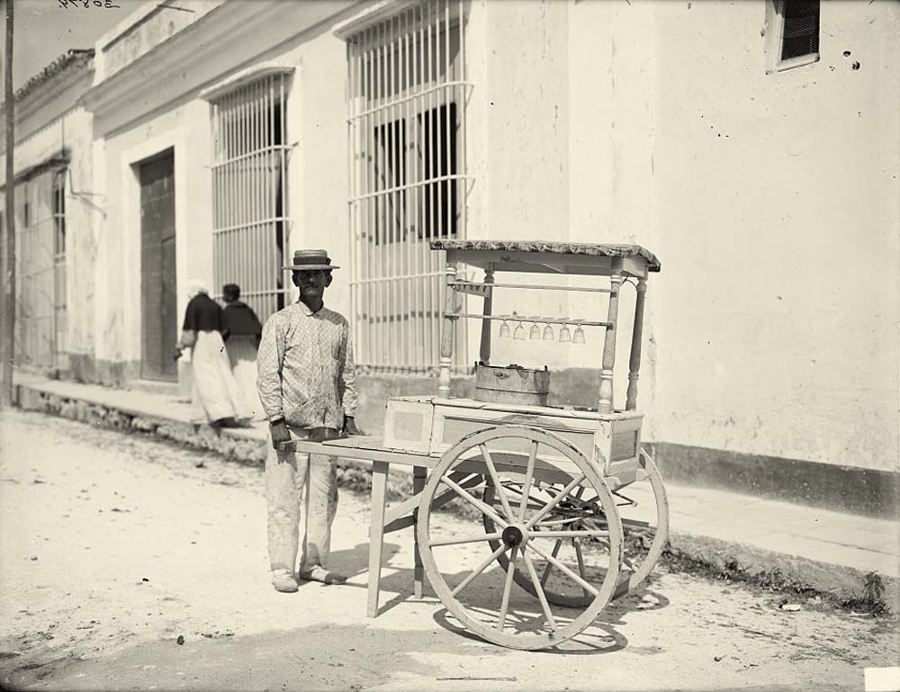 Havana. Ice cream vendor, circa 1890