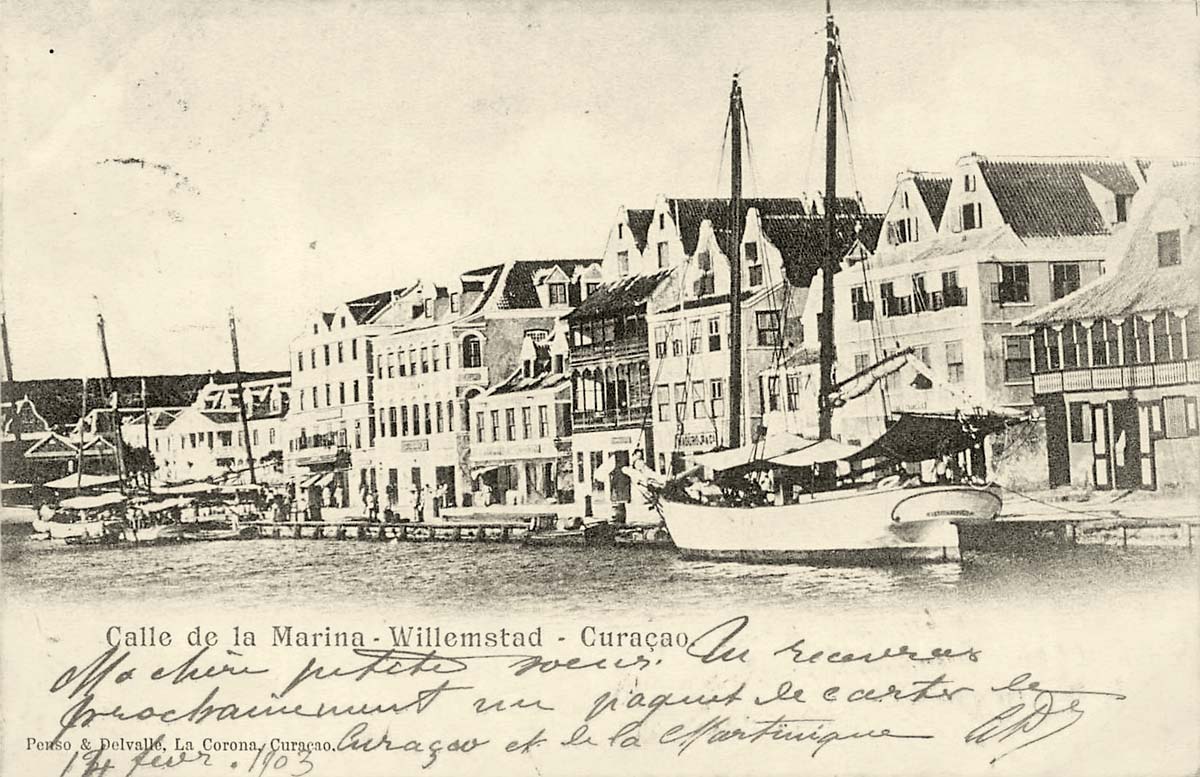 Willemstad. Panorama of the embankment