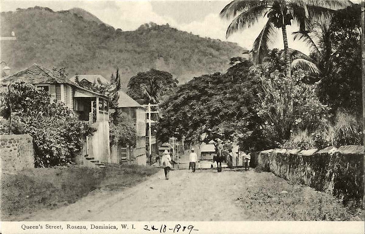 Roseau. Queen Street, 1909