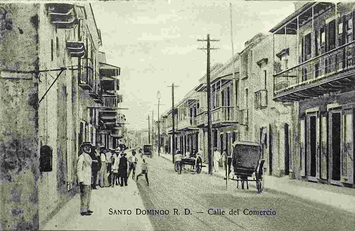 Santo Domingo. Commercial Street, circa 1900