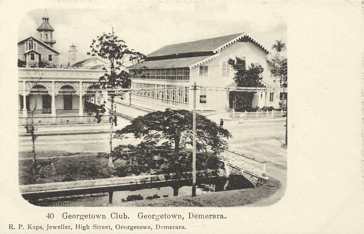 Georgetown. City Club, Demerara River