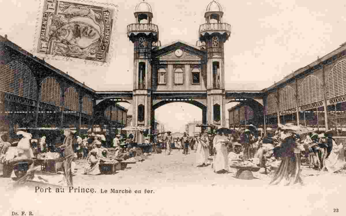 Port-au-Prince. Vallière Market, 1905