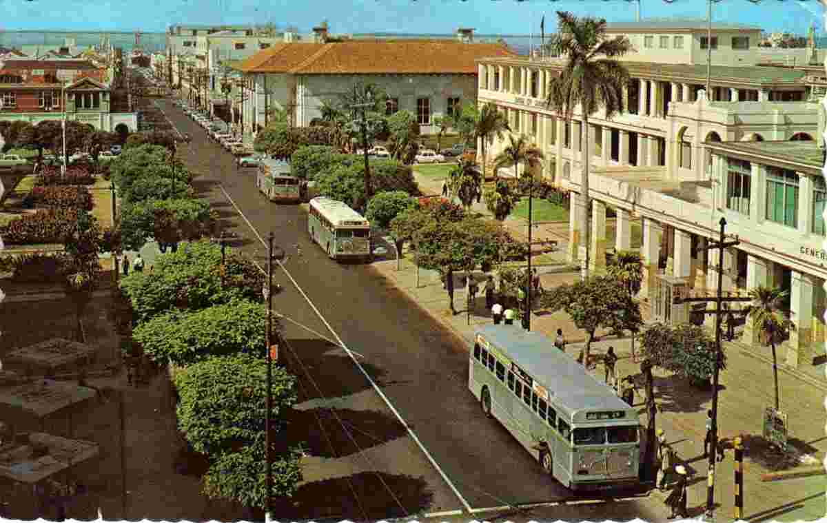 Kingston. King Street - Buses, 1969