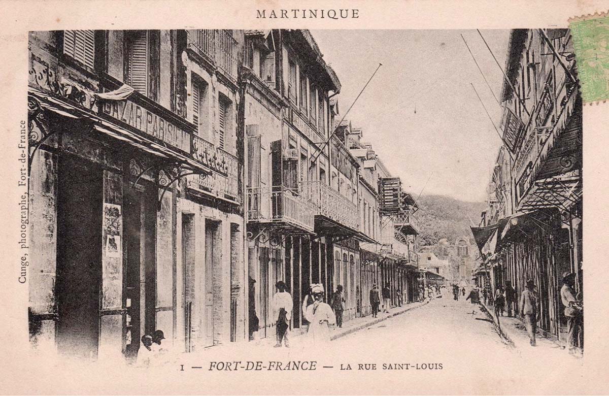 Fort-de-France. La Rue Saint-Louis