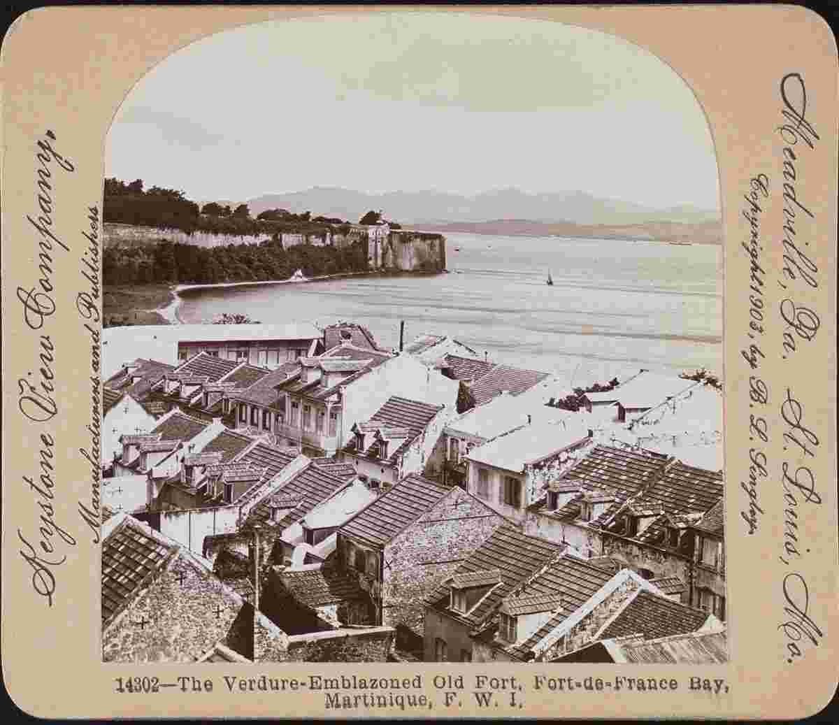 Fort-de-France. La Verdure - ancien fort blasonné, vers 1900