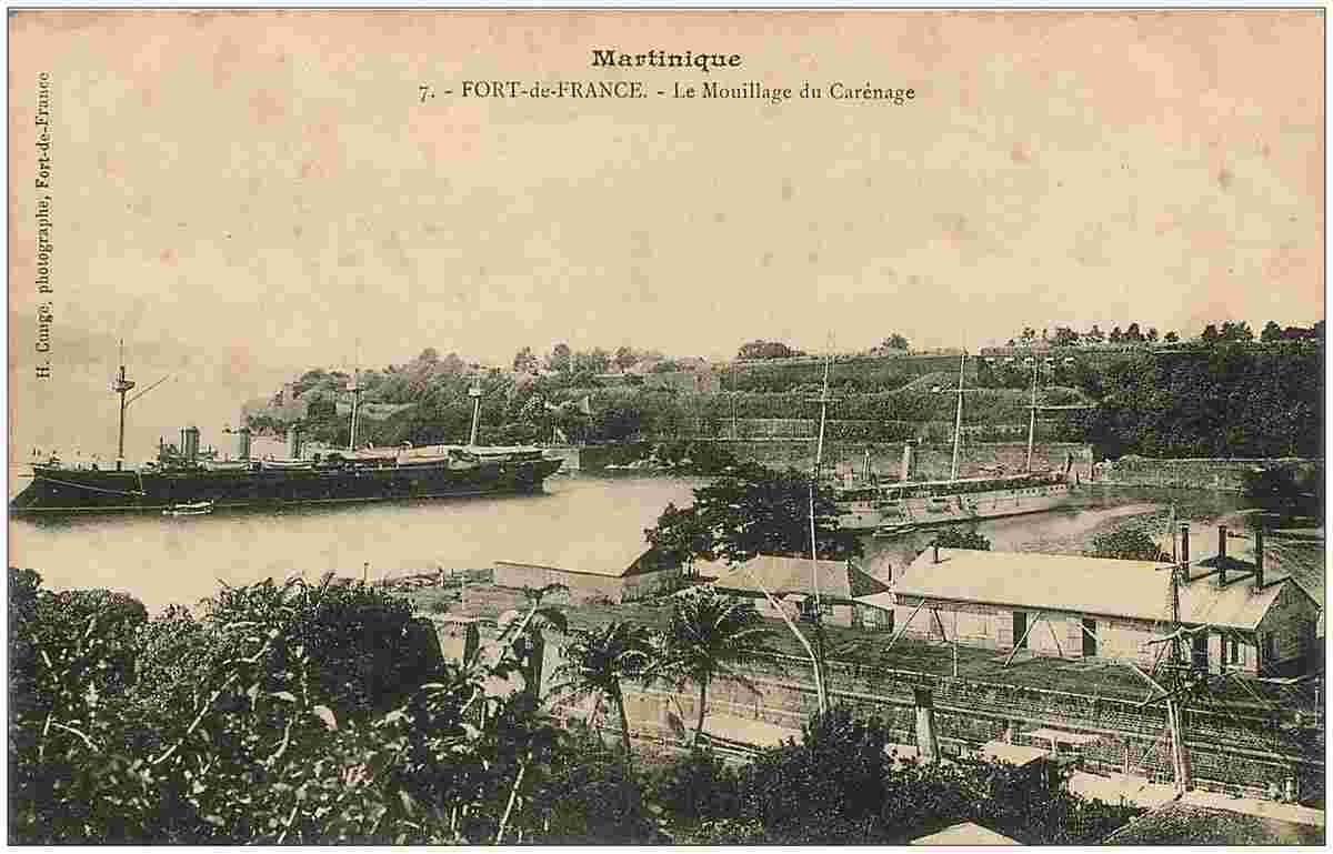 Fort-de-France. Le Mouillage du Carénage, 1906