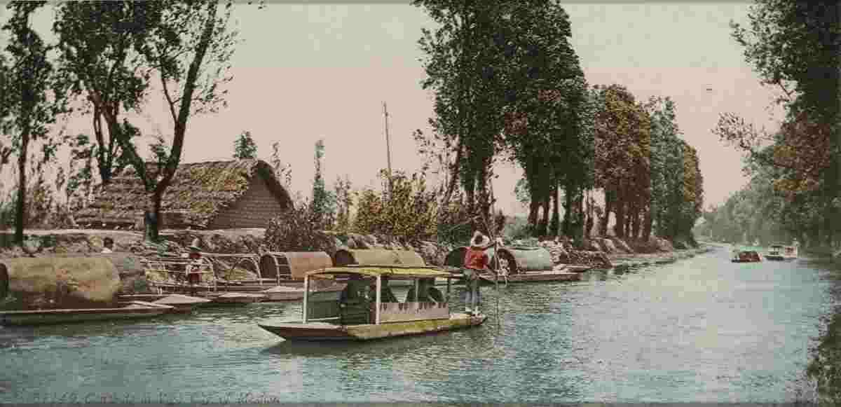 Mexico City. Canal de la Viga, circa 1890