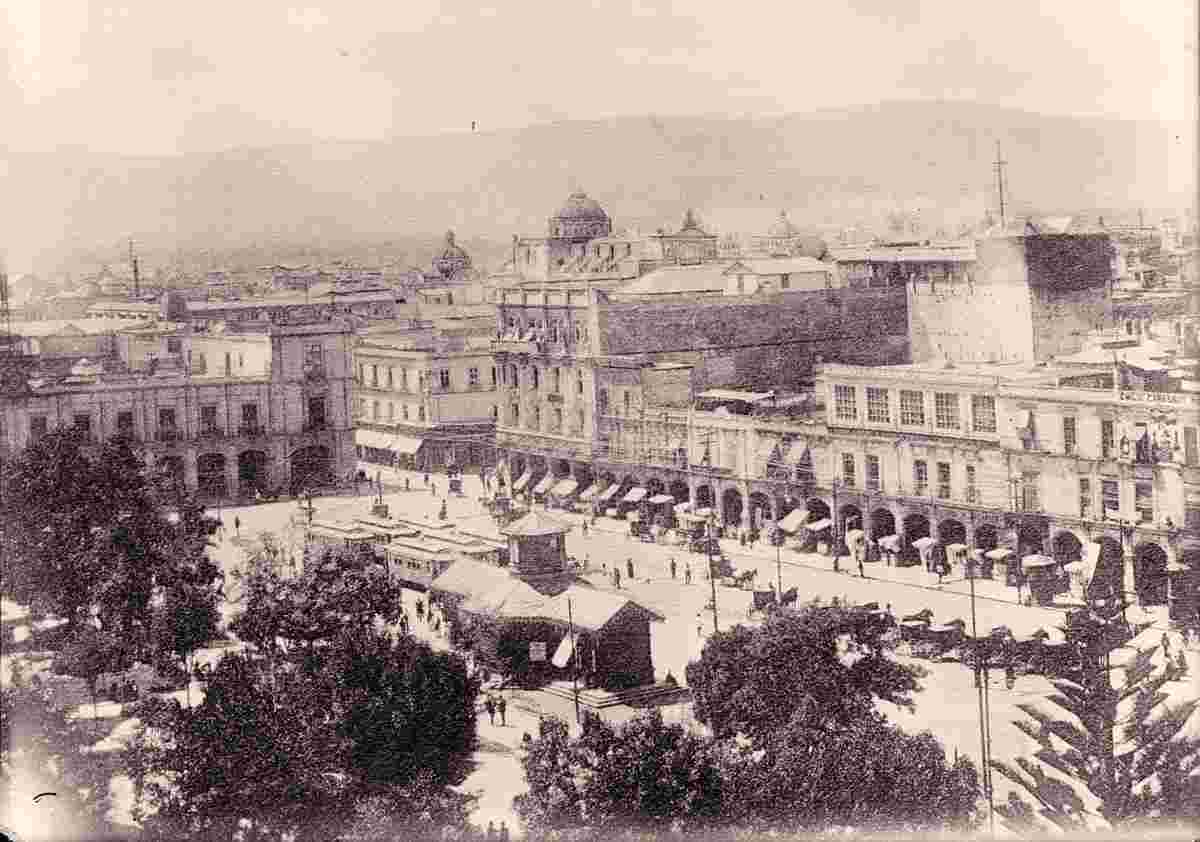 Mexico City. Panorama of the city, 1911