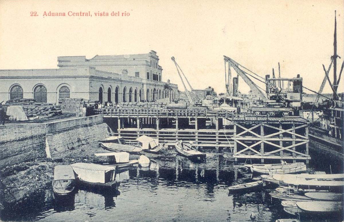Asunción. Central Customs, view of the river