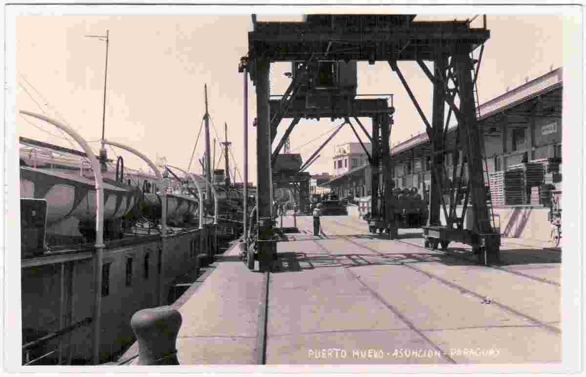 Asunción. New Port, circa 1930