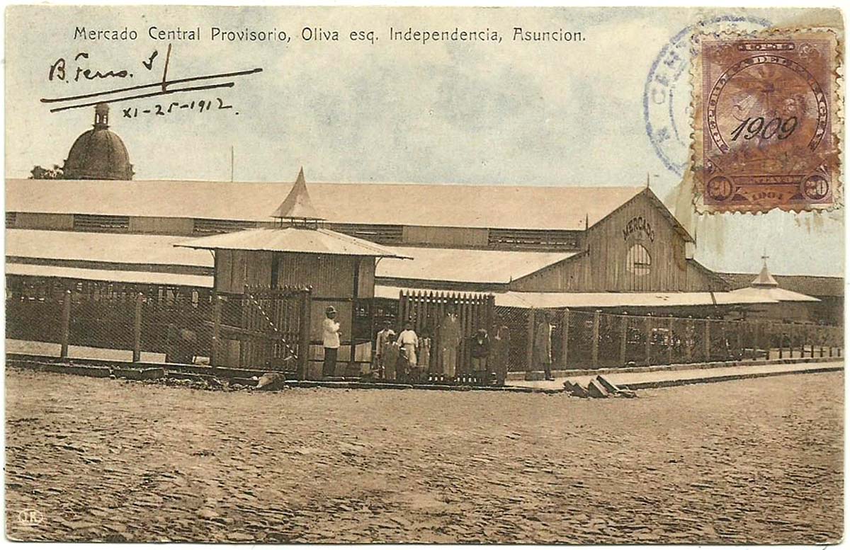 Asunción. Provisional Central Market, 1909