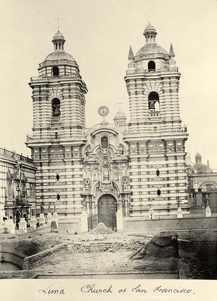 Lima. Church of San Francisco, 1868