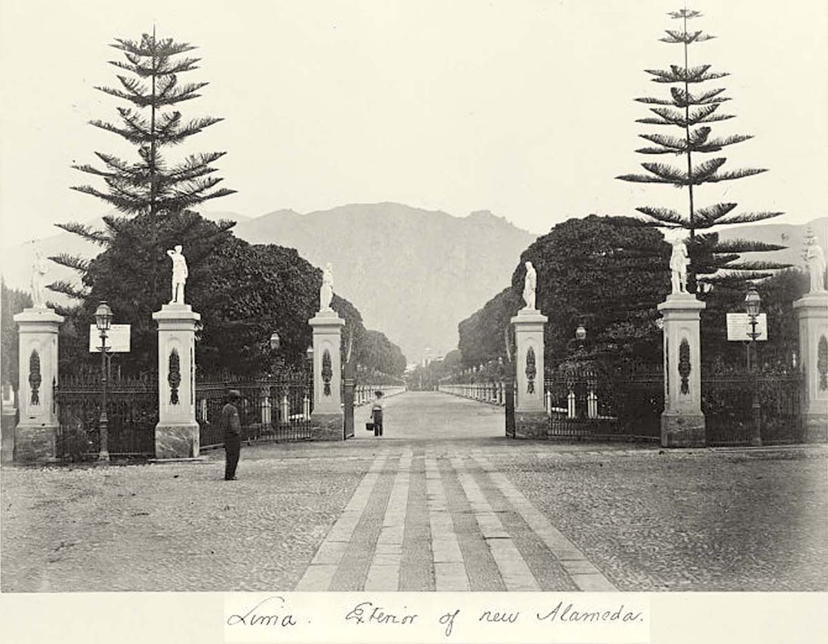 Lima. New Alemeda, exterior, 1868
