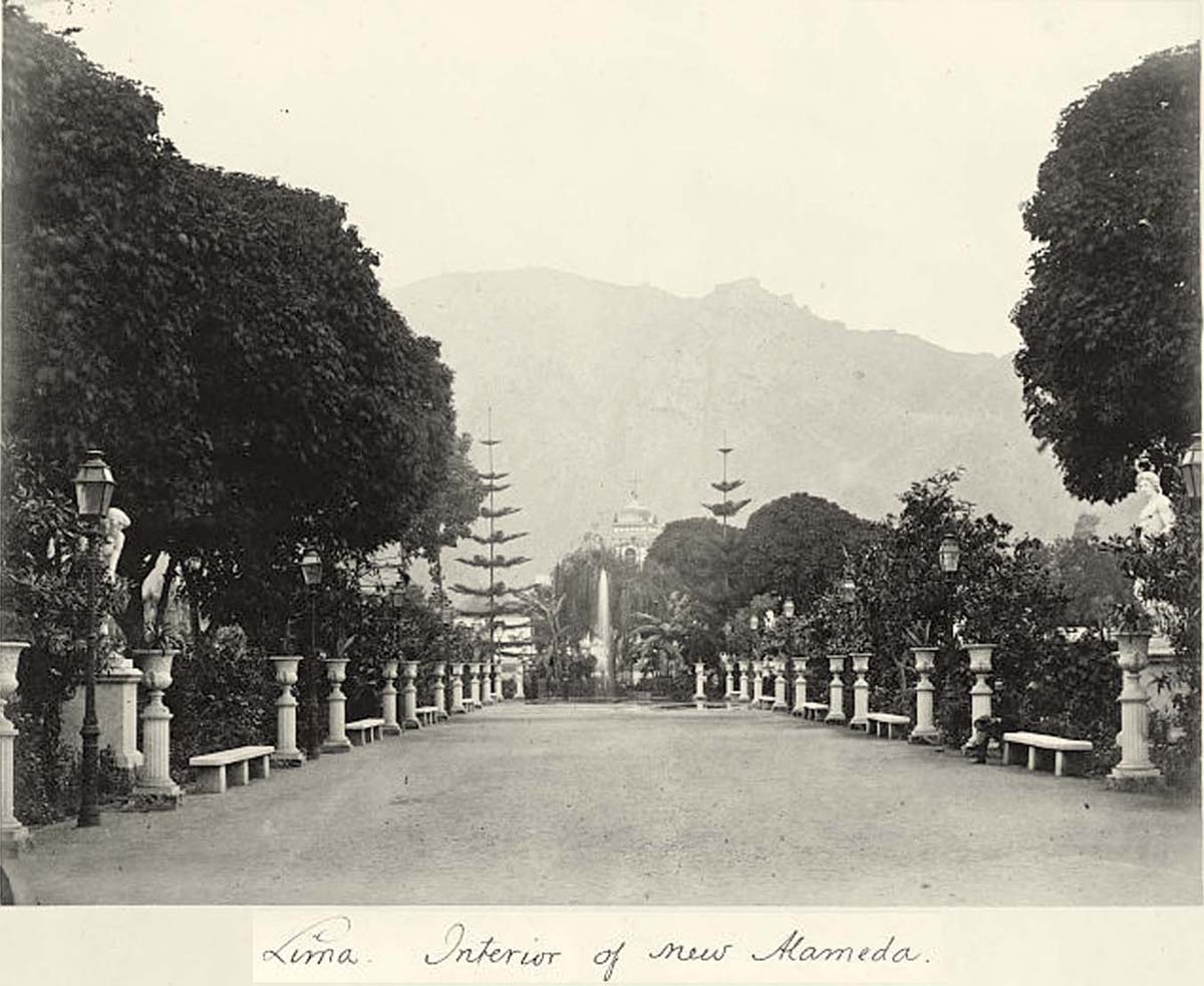 Lima. New Alemeda, interior, 1868