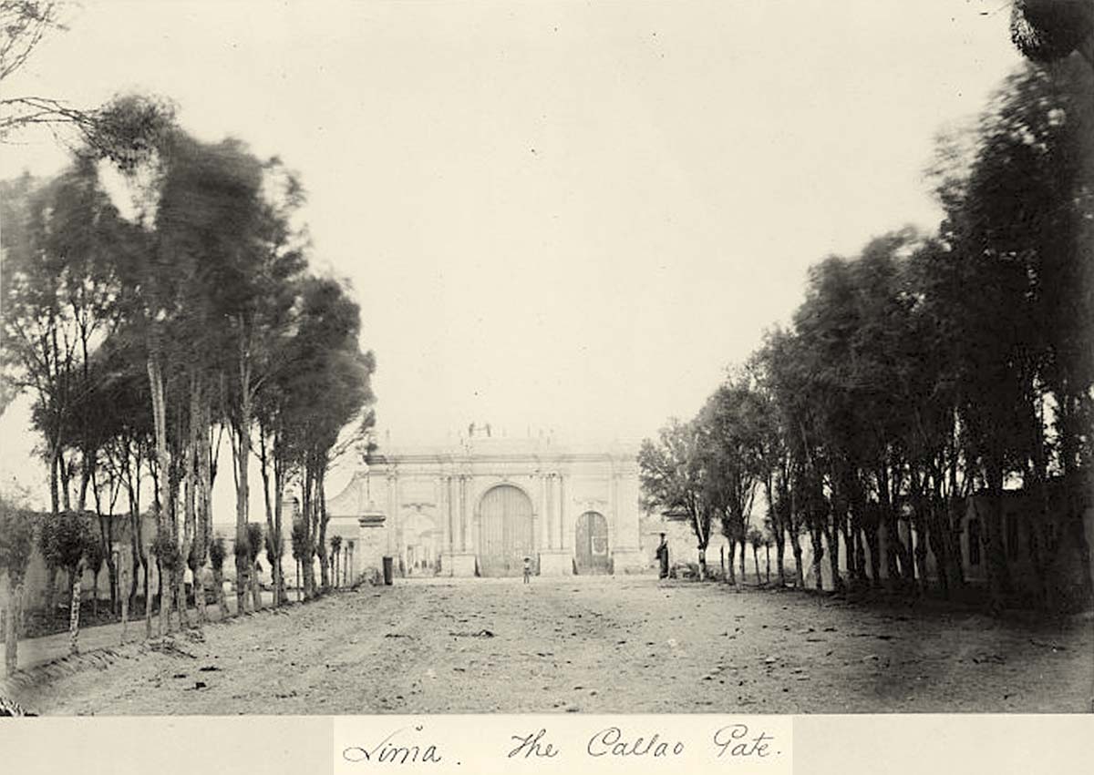 Lima. The Callao Gate, 1868