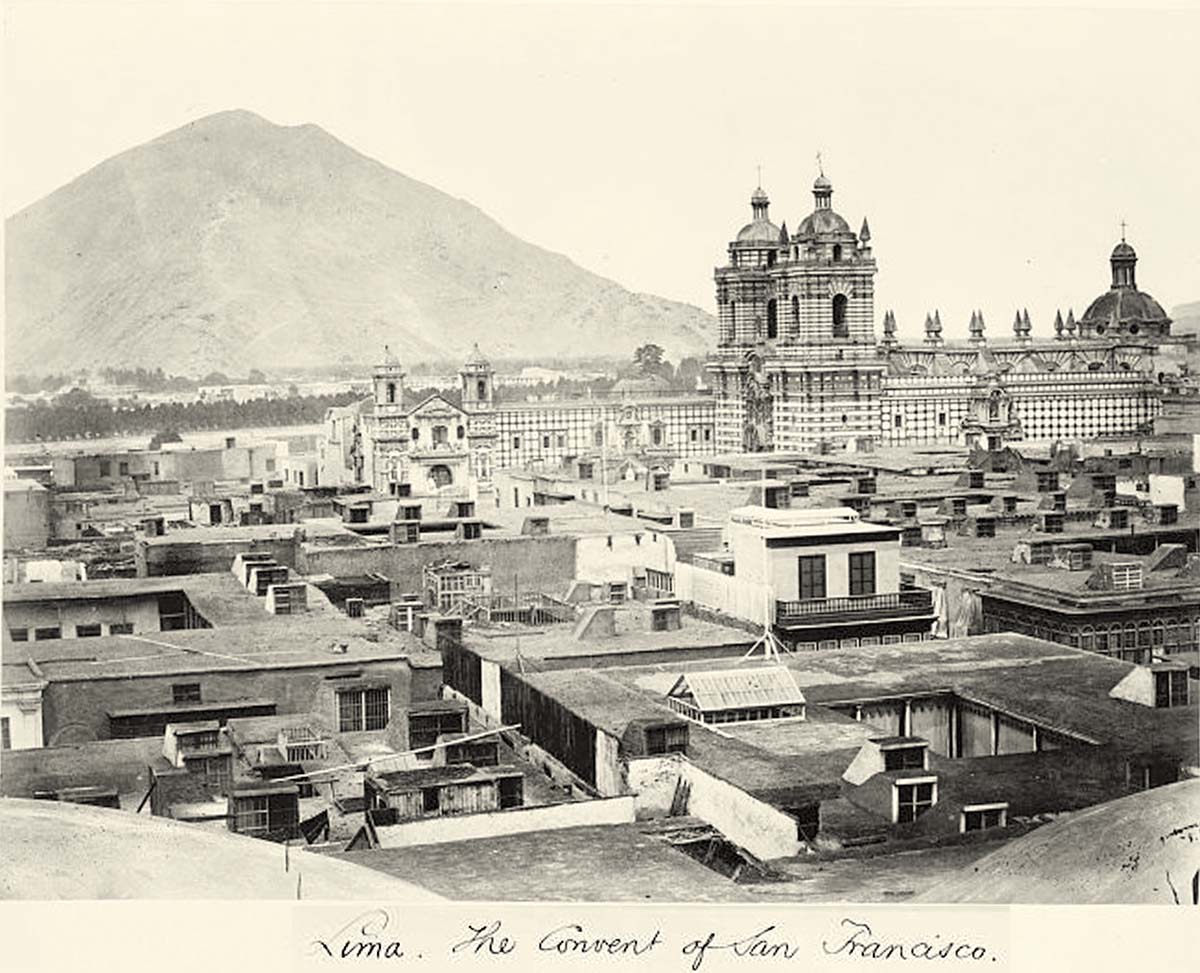 Lima. The Convent of San Francisco, 1868