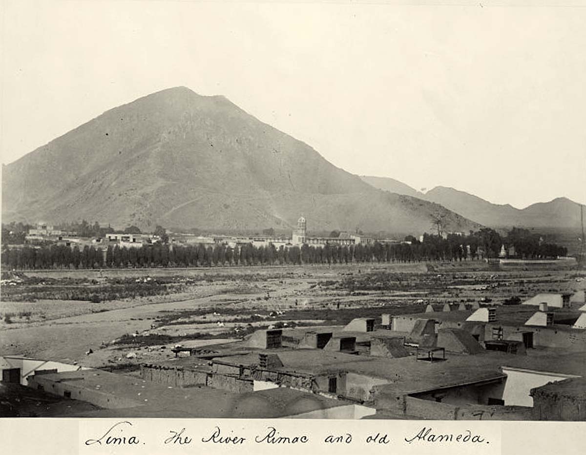 Lima. The River Rimac and Old Alemeda, 1868