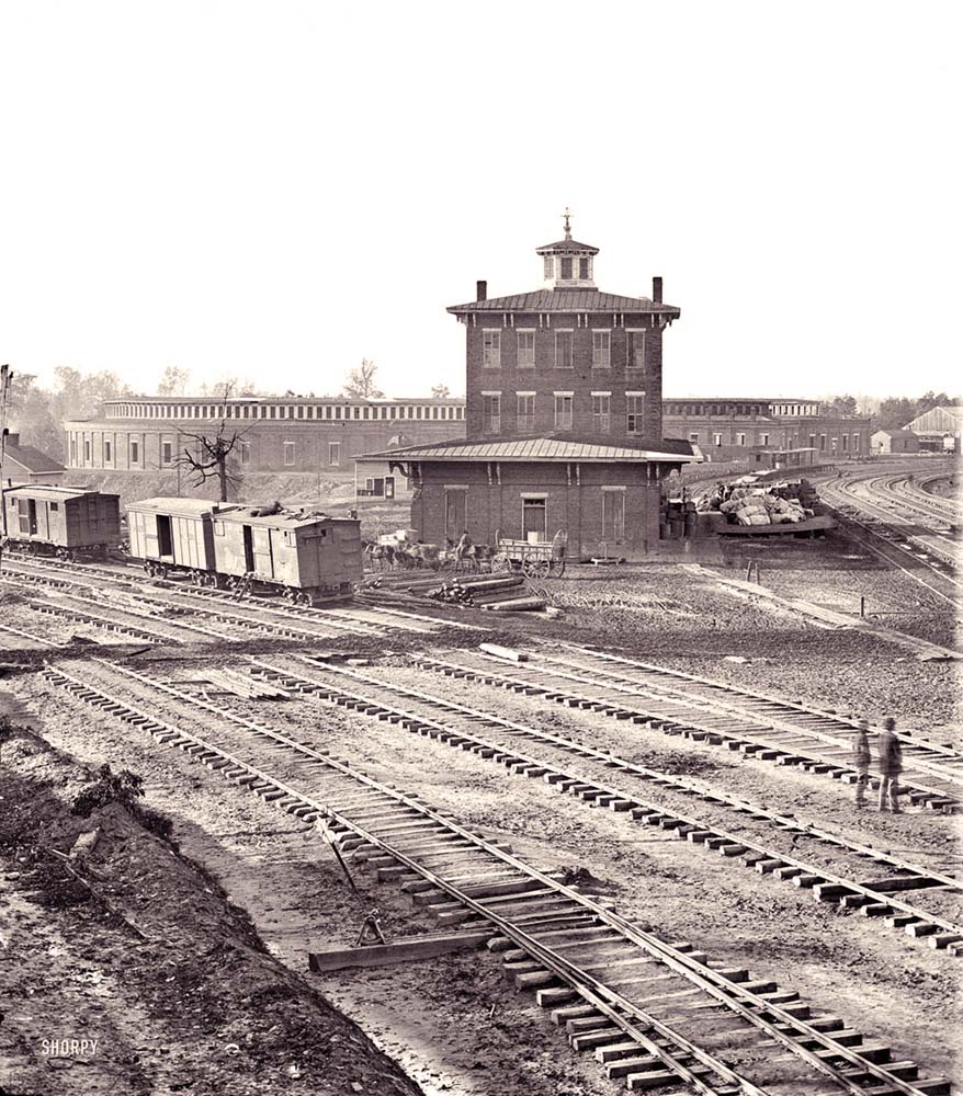 Atlanta. Railroad yard, 1864