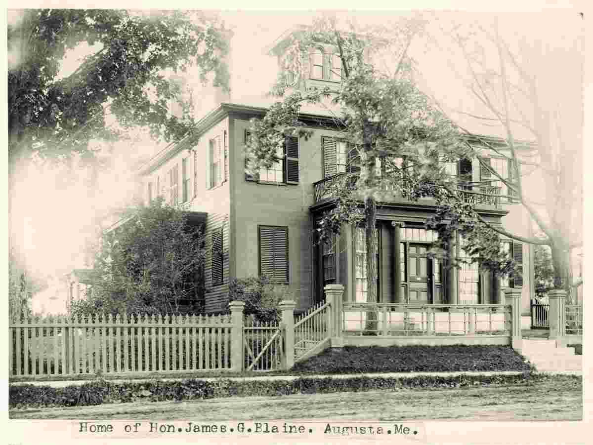 Augusta. Home of James Gillespie Blaine, 1892