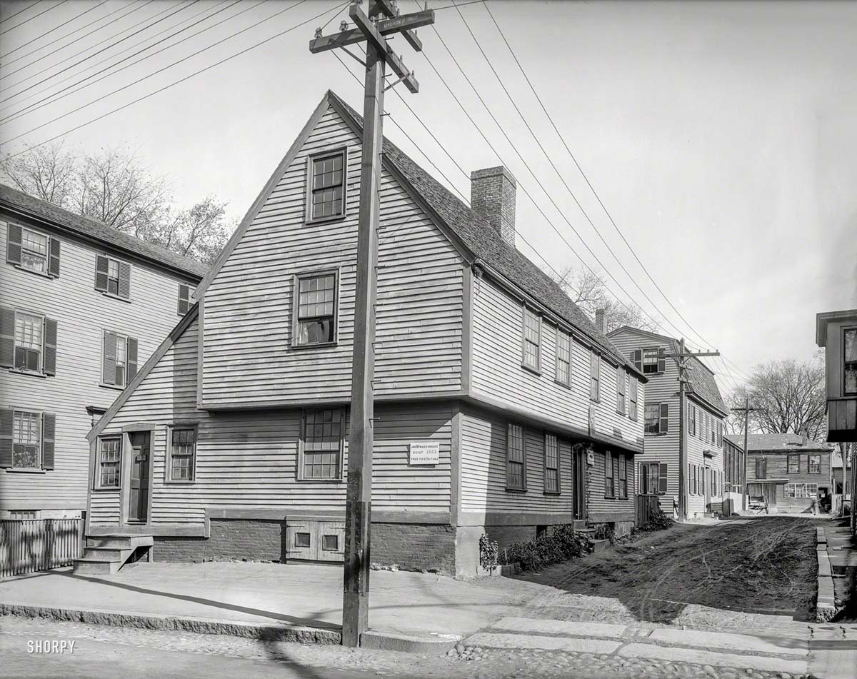 Salem. John Ward house, Prison Lane, circa 1906