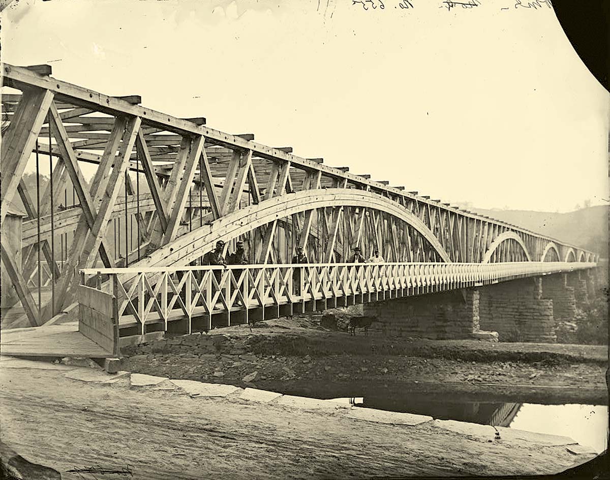 Washington. Chain Bridge, 1865