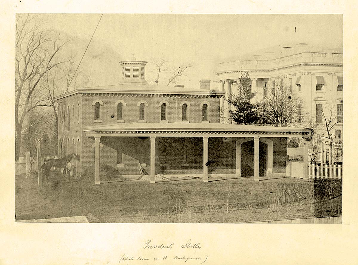 Washington. President's stables, 1857