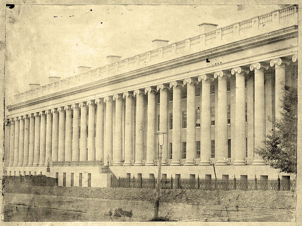 Washington. US Treasury building, 1857