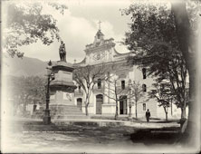 Caracas. Plaza with Cathedral and Monument, 1901