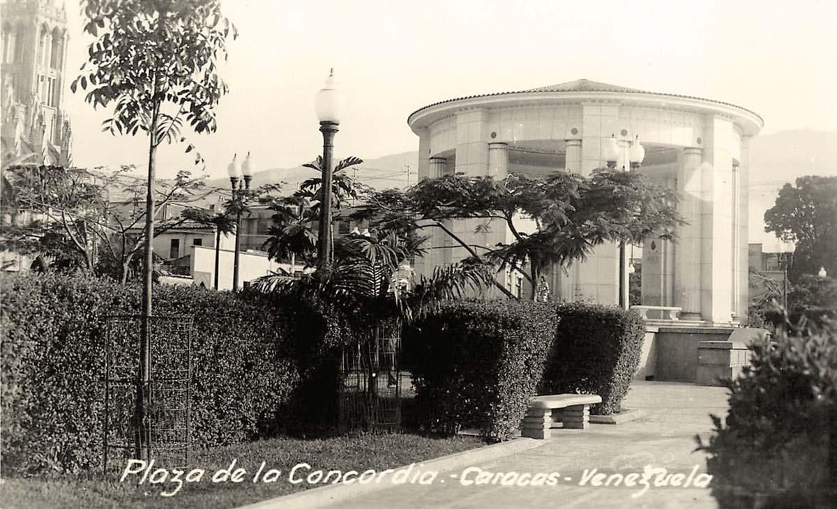 Caracas. Plaza de la Concordia, 1948