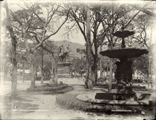 Caracas. Square with Monument and Fountain, 1901