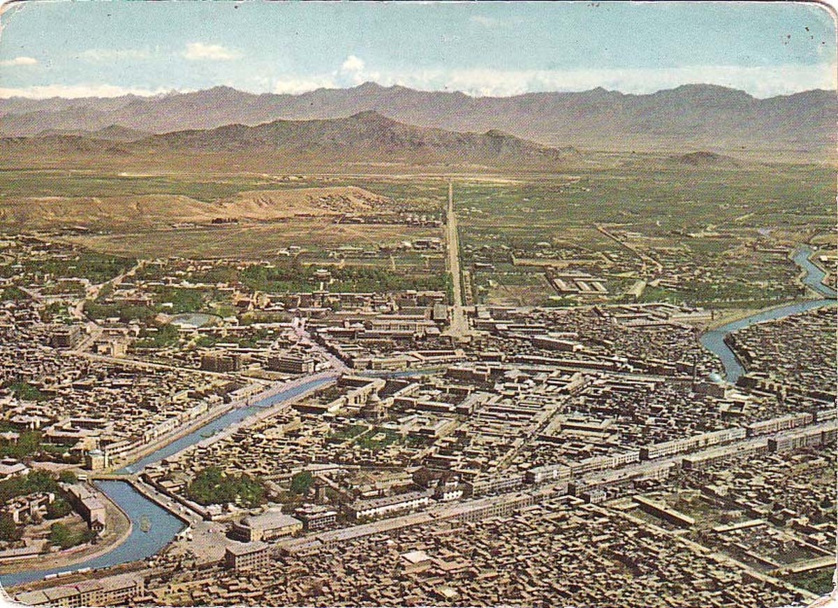 Kabul. Panorama of the city