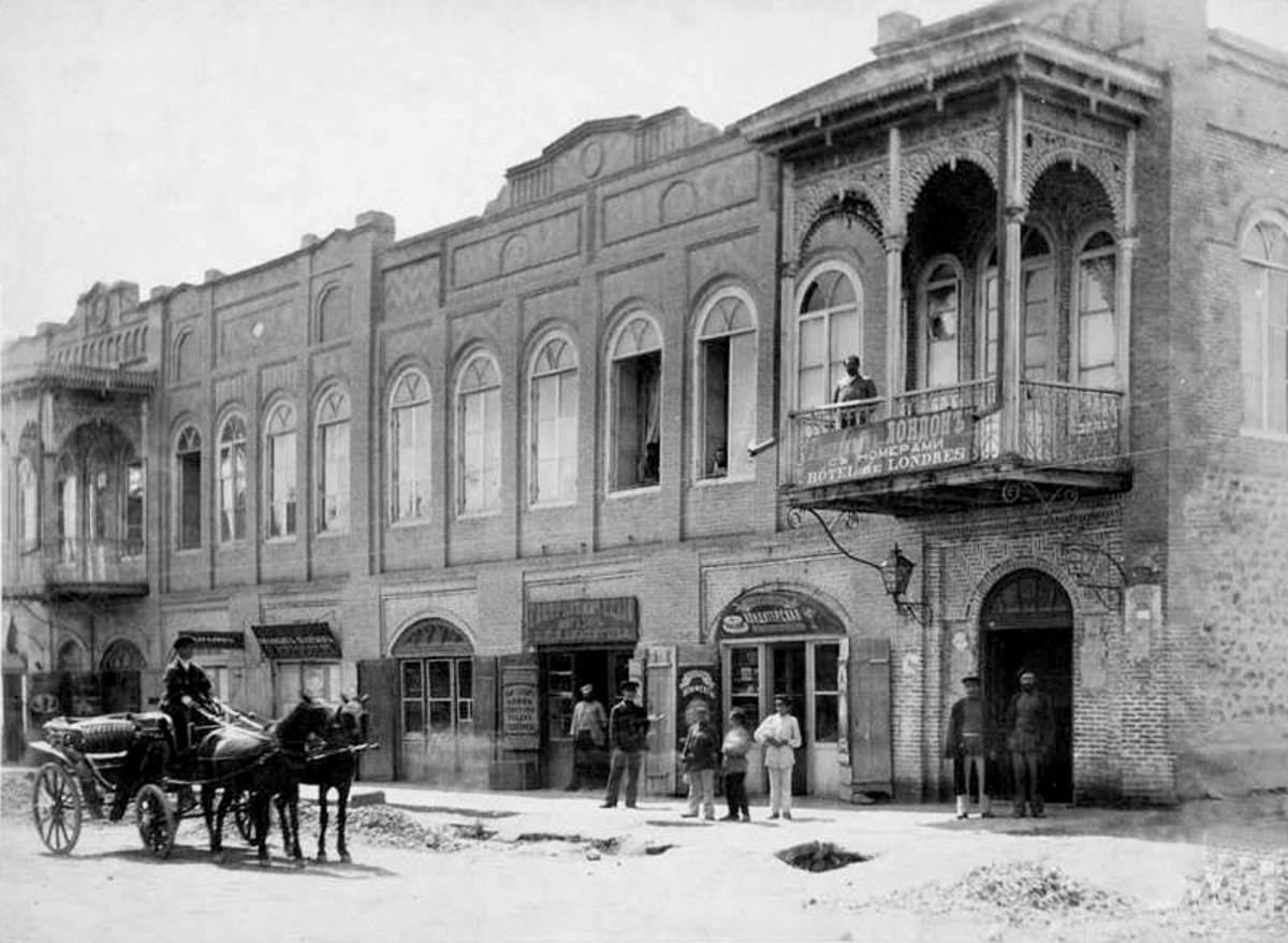 Yerevan. Hotel 'London' on the street Astafian, 1899