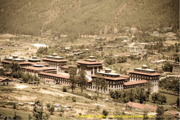Thimphu. Panorama of the city