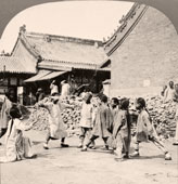Beijing. Chinese children at play (blind man's bluff), 1924