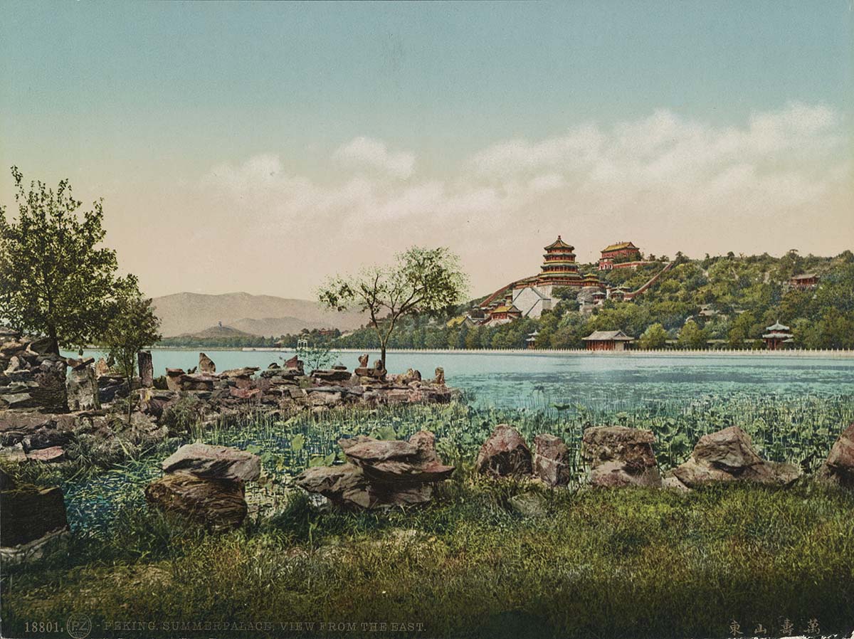 Beijing. Summer Palace, view from the east, circa 1890