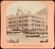 Hong Kong. City office building, between 1900 and 1910