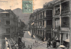 Hong Kong. Panorama of street, 1902
