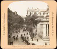 Hong Kong. Queen Street, looking northwest from the Colonnade, between 1900 and 1910