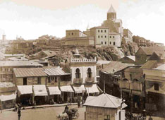 Tbilisi. Tatar Maidan (bazaar) and Fortress