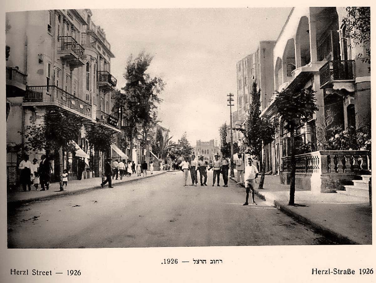 Tel Aviv. Herzl Street, 1926