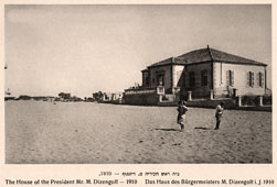 Tel Aviv. House of the President M. Dizengoff, 1910