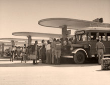 Tel Aviv. Old bus station, 1943