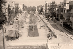 Tel Aviv. Panorama of the city street, between 1940 and 1946