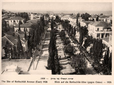 Tel Aviv. Rothschild Avenue, East, 1926