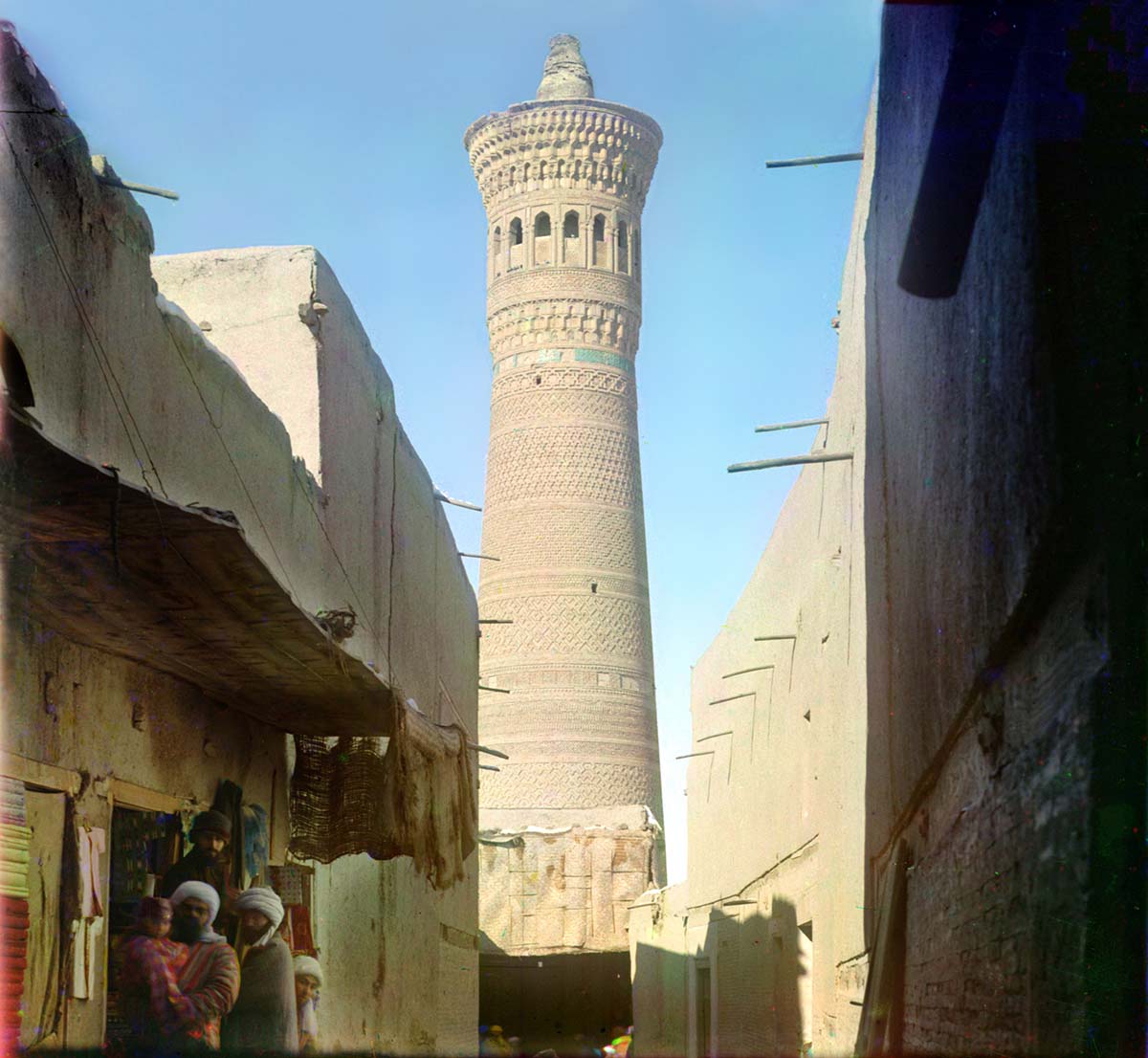 Bukhara. Big Minar in Old Bukhara