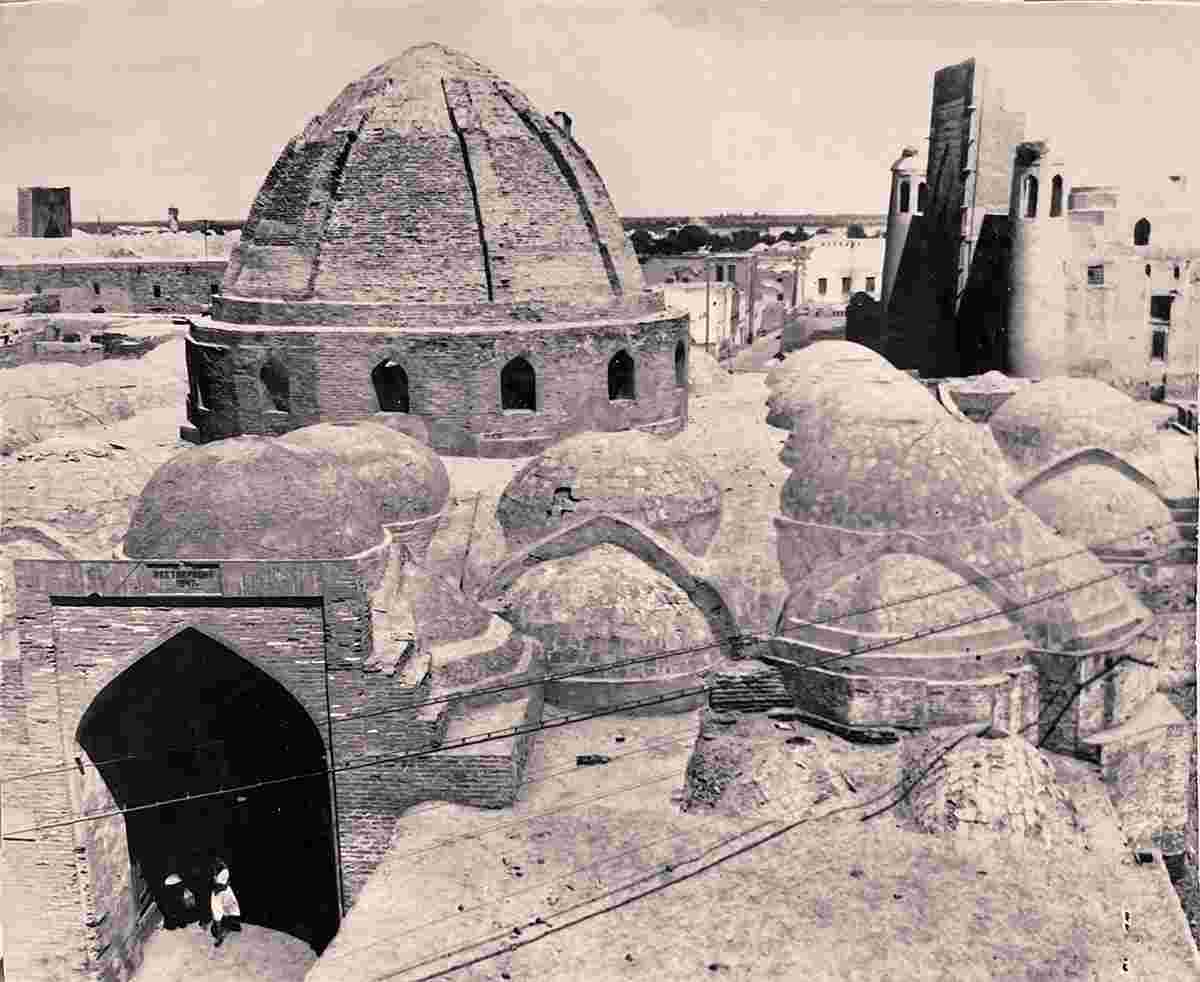 Bukhara. Toki Zargaron - the largest covered bazaar in the center of Bukhara, 1948