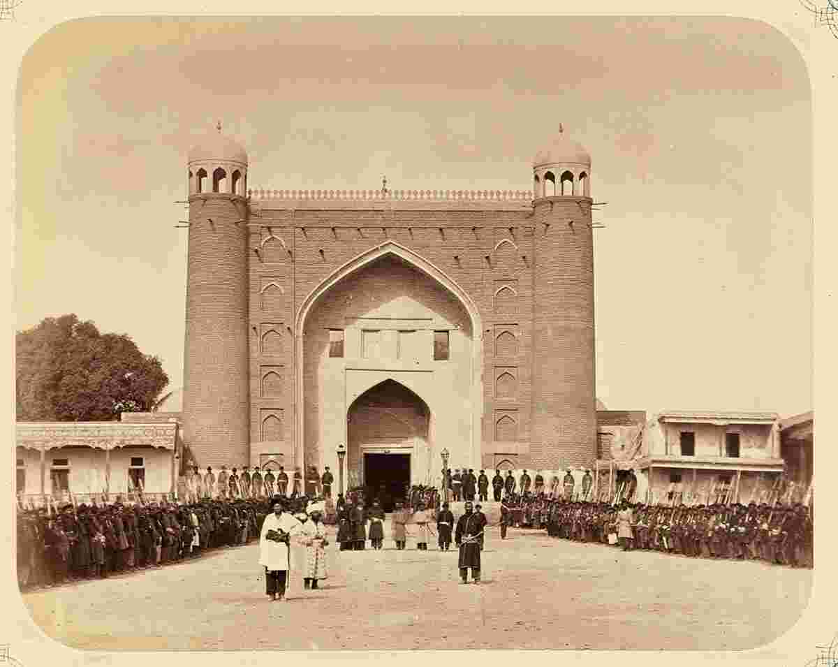 Kokand. Khan Palace, Main Gate, Inner Courtyard, 1865-1872