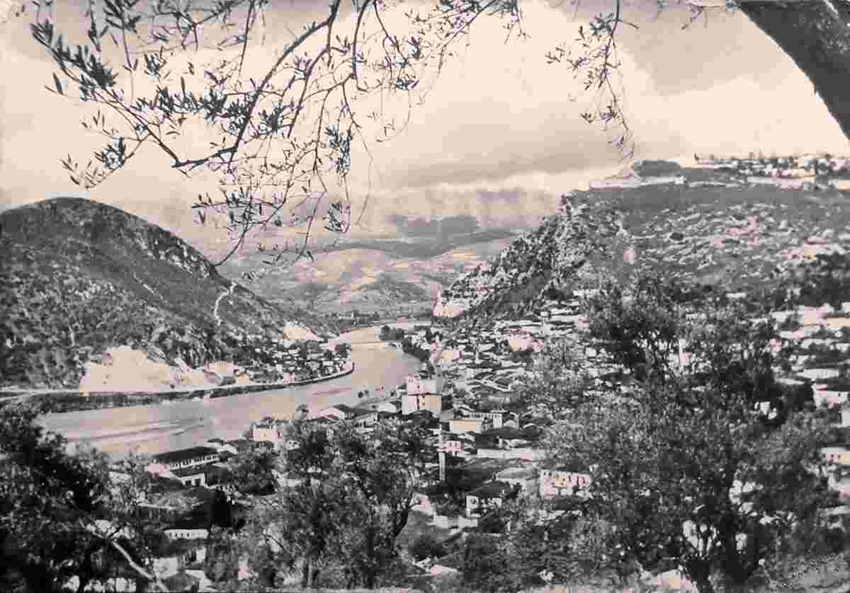 Berat. Panorama of the city, 1940