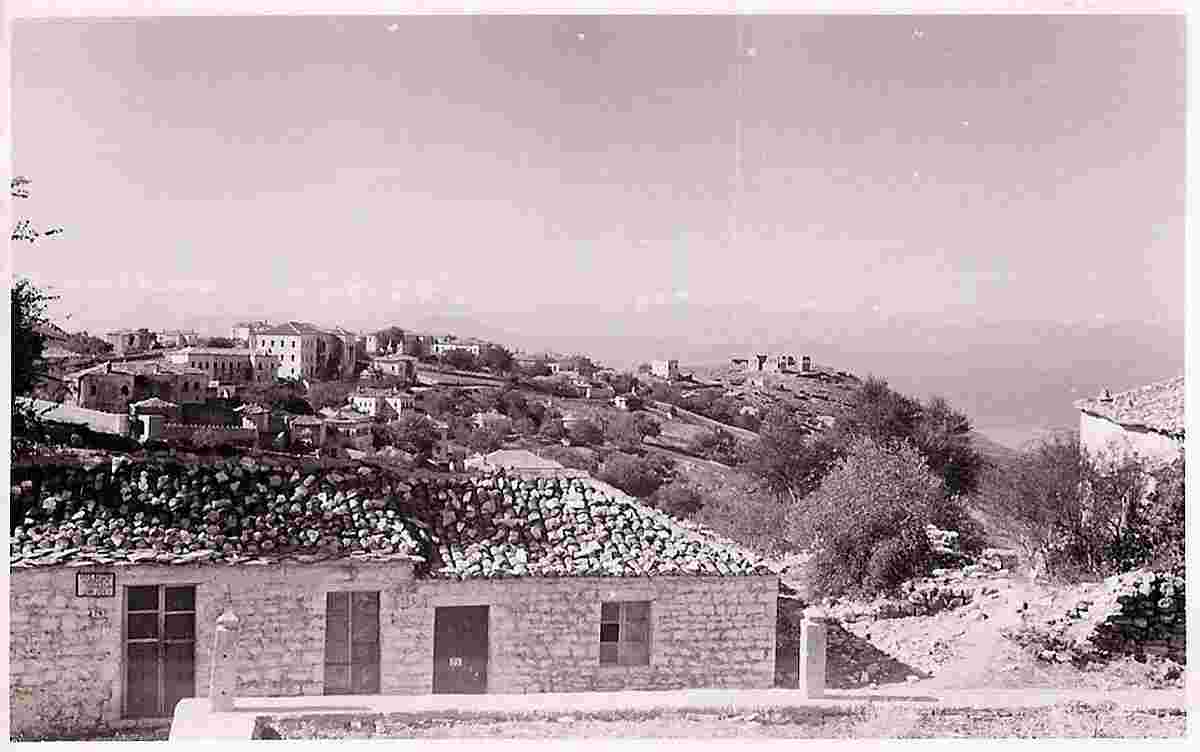 Berat. Panorama of the city, 1940s