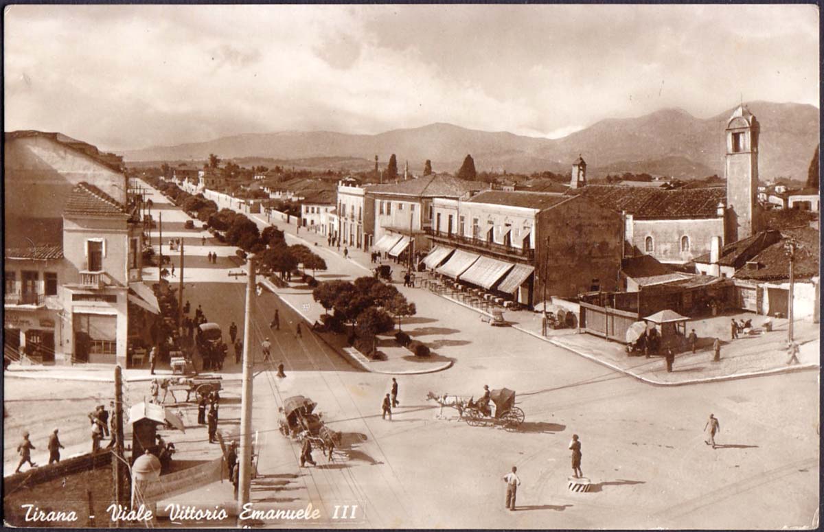 Tirana. Viale Vittorio Emanuele III